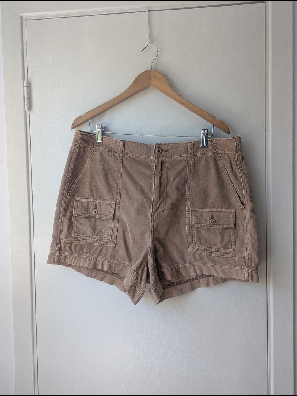 American Eagle Outfitters Corduroy Cargo High Rise Shorts